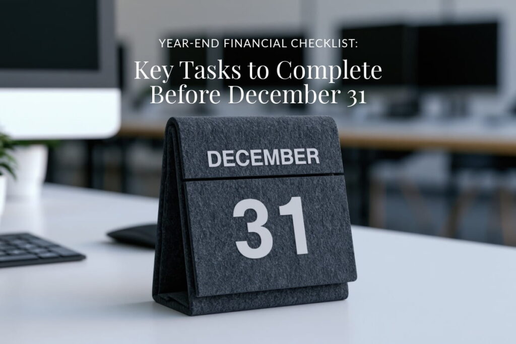 Year-End Financial Checklist: Key Tasks to Complete Before December 31